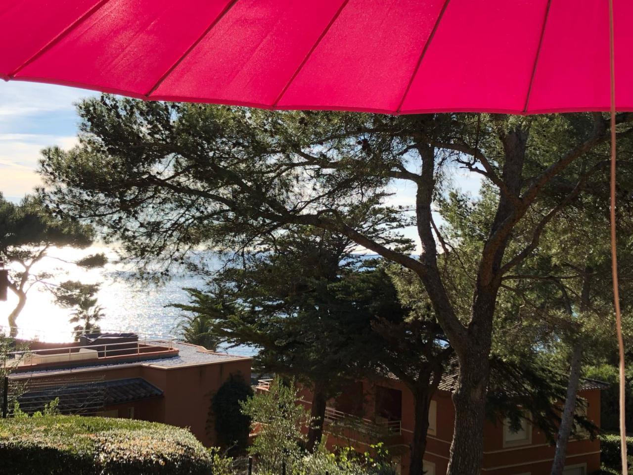 50m Plage T2 Grande Terrasse Vue Mer Climatisé Piscine Chauffée, Parking clos gratuit Sanary-sur-Mer Extérieur photo