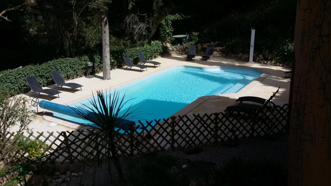 50m Plage T2 Grande Terrasse Vue Mer Climatisé Piscine Chauffée, Parking clos gratuit Sanary-sur-Mer Extérieur photo